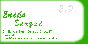 eniko derzsi business card